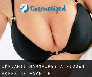 Implants mammaires à Hidden Acres of Fayette