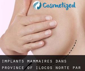 Implants mammaires dans Province of Ilocos Norte par principale ville - page 1